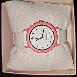 Kate Spade New York Pink and White Watch